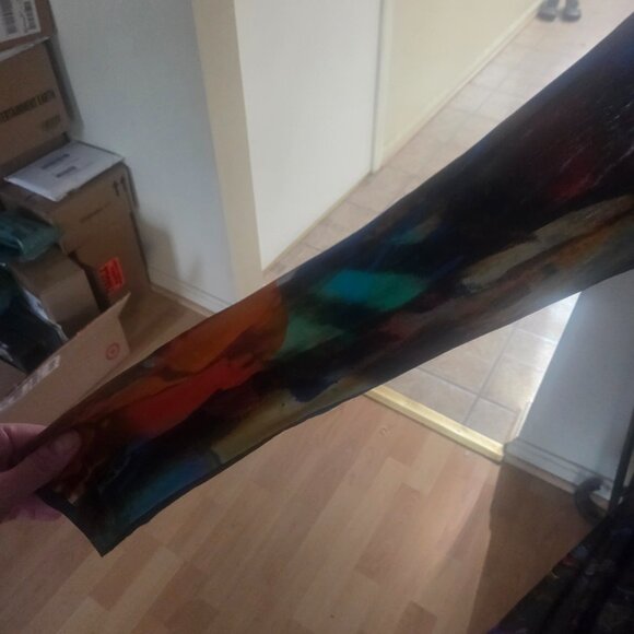 Ted Baker Vivid long dress and sleeves dress size 4. Zips up the back. Cinch low - Picture 7 of 10